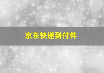 京东快递到付件