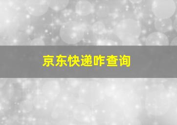 京东快递咋查询