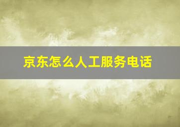 京东怎么人工服务电话