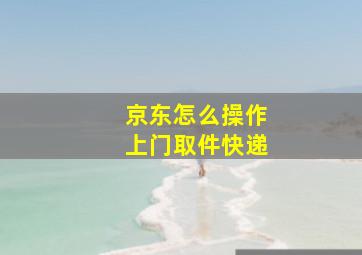 京东怎么操作上门取件快递