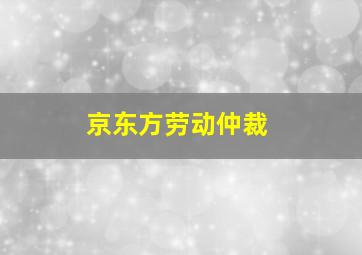 京东方劳动仲裁