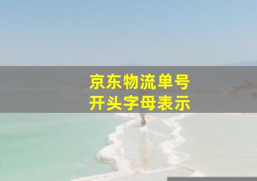 京东物流单号开头字母表示