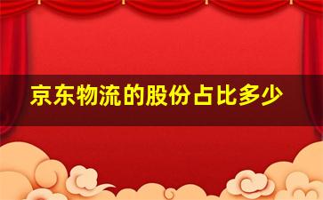 京东物流的股份占比多少