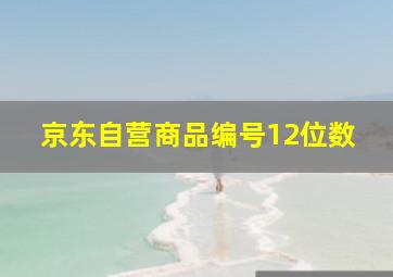 京东自营商品编号12位数