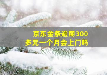 京东金条逾期300多元一个月会上门吗