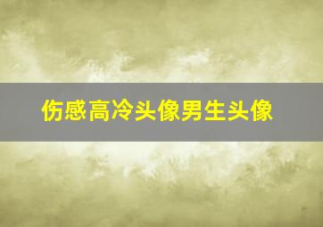 伤感高冷头像男生头像