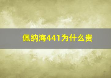 佩纳海441为什么贵