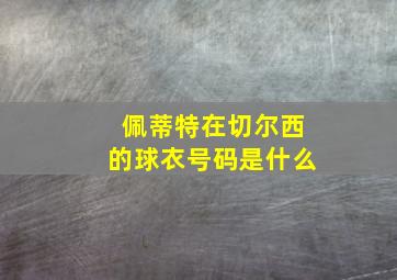 佩蒂特在切尔西的球衣号码是什么