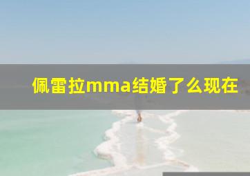 佩雷拉mma结婚了么现在