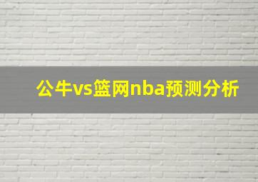 公牛vs篮网nba预测分析