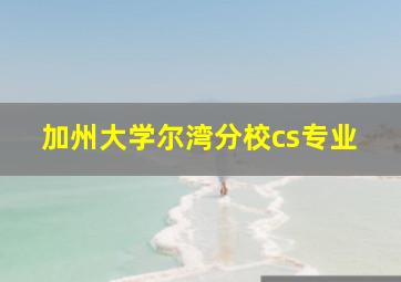 加州大学尔湾分校cs专业