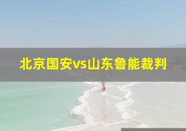 北京国安vs山东鲁能裁判