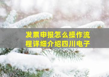 发票申报怎么操作流程详细介绍四川电子