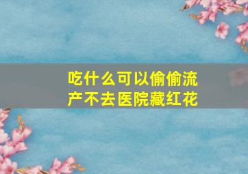 吃什么可以偷偷流产不去医院藏红花