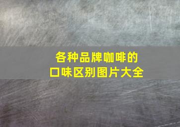 各种品牌咖啡的口味区别图片大全