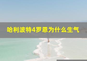 哈利波特4罗恩为什么生气