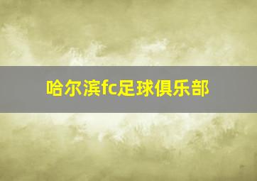 哈尔滨fc足球俱乐部