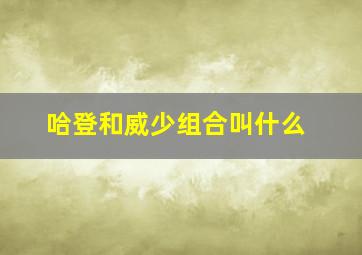 哈登和威少组合叫什么