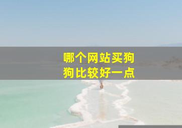 哪个网站买狗狗比较好一点