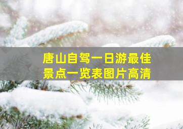 唐山自驾一日游最佳景点一览表图片高清