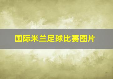 国际米兰足球比赛图片