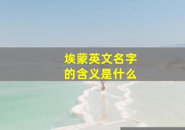 埃蒙英文名字的含义是什么