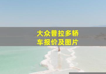 大众普拉多轿车报价及图片