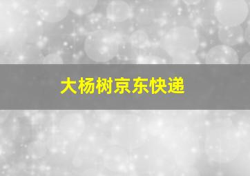 大杨树京东快递