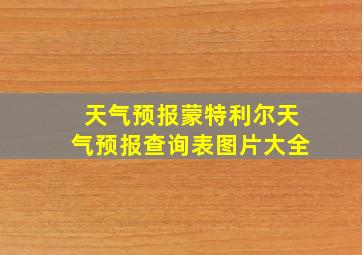 天气预报蒙特利尔天气预报查询表图片大全