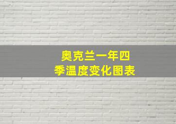 奥克兰一年四季温度变化图表