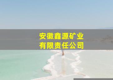 安徽鑫源矿业有限责任公司