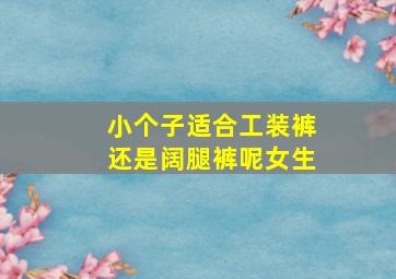 小个子适合工装裤还是阔腿裤呢女生