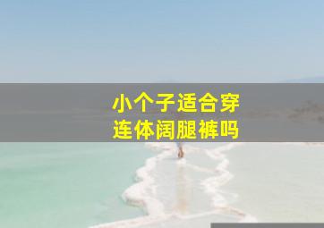 小个子适合穿连体阔腿裤吗