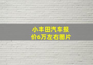 小丰田汽车报价6万左右图片