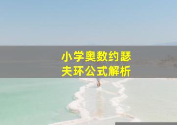 小学奥数约瑟夫环公式解析