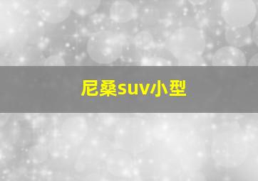 尼桑suv小型