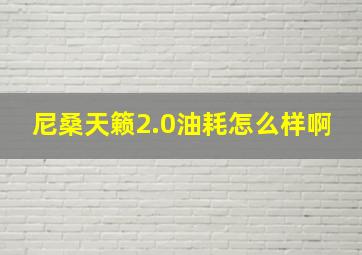 尼桑天籁2.0油耗怎么样啊