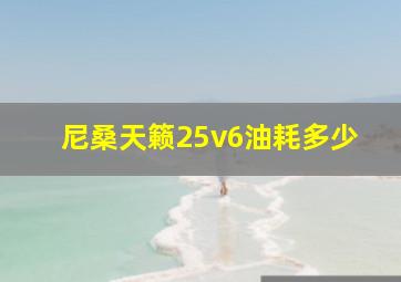 尼桑天籁25v6油耗多少