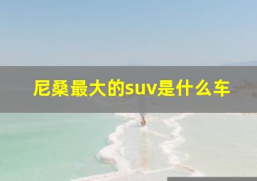 尼桑最大的suv是什么车