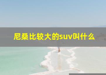 尼桑比较大的suv叫什么