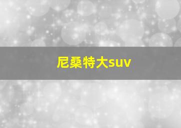 尼桑特大suv