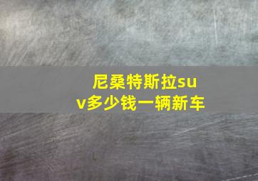 尼桑特斯拉suv多少钱一辆新车