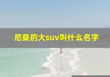 尼桑的大suv叫什么名字