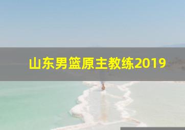 山东男篮原主教练2019