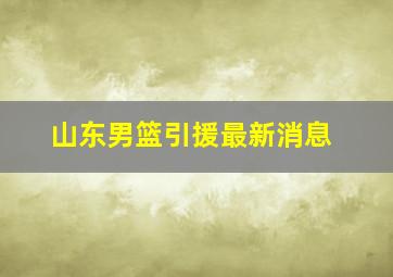 山东男篮引援最新消息