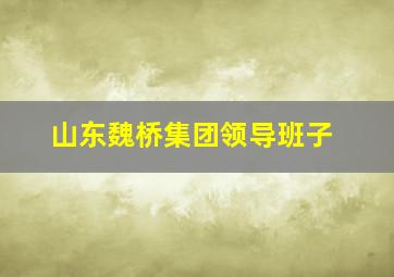 山东魏桥集团领导班子