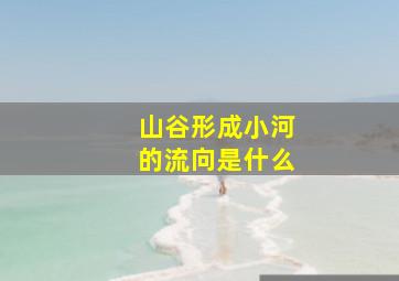 山谷形成小河的流向是什么