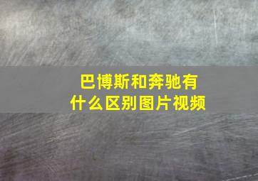 巴博斯和奔驰有什么区别图片视频