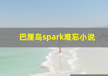 巴厘岛spark难忘小说