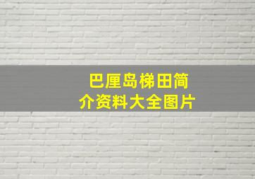 巴厘岛梯田简介资料大全图片